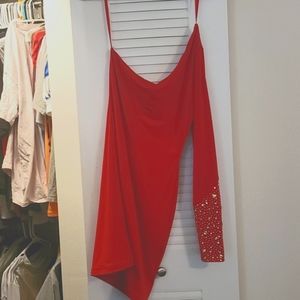 Gorgeous 1 shoulder, NYE dress.